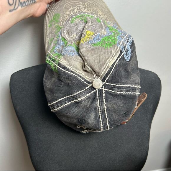 Vintage True Religion Distressed Patched Trucker Hat - Picture 2 of 12